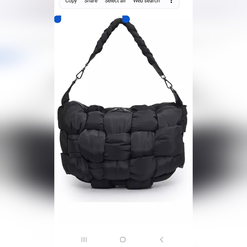 Sol and Selene Shoulder Bag  NylonClosure Top ZipperInterior. New no tag.